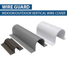Use wiremold to cover the cords on the ceiling. Wire Guard Indoor Outdoor Cable Covers Cableorganizer Com