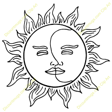 Clipart Half Moon Face Clipart Sun And Moon Clipart Blue Moon Clipart Sun And Moon Drawings Moon Drawing Drawings