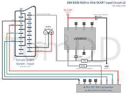 I hope this drawing is entirely correct, because i have not done much with my documents since end of 1996. Gbs 8200 Rgb Vga 1080p Upscaler For Retro Computers Consoles