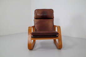 Iconic norwegian cantilevered lounge chair and ottoman by westnofa. Mid Century Modern Leather Set Of Three Lounge Chairs Patinated Leather And Bentwood France 1970s Mid 20th Century Modernism Items By Category European Antiques Decorative