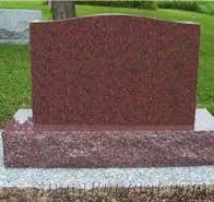 Chinese Red Headstones for Graves, Red Granite Headstones from China - StoneContact.com