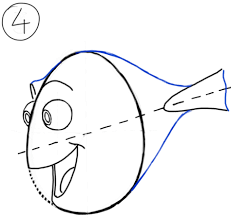 How To Draw Dory From Pixars Finding Nemo In Easy Steps Drawing Tutorial How To Draw Step By Step Drawing Tutorials Dory Drawing Character Design Tutorial Drawing Tutorial