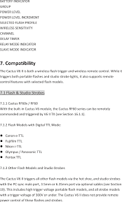 Unlike the cactus v4, the v5 does not support flashes with reversed polarity. Wftv6ii Cactus Wireless Flash Transceiver V6 Ii User Manual V6ii Harvest One