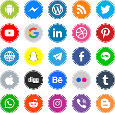 Download Font Icons Social Media 16 Color Font Ttf Otf 120 Icons Elharrak Fonts Font Icon Font Log Logo Fonts Free Social Media Logos Social Media Icons