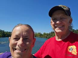 Motorcycle seat installation at Shasta Lake