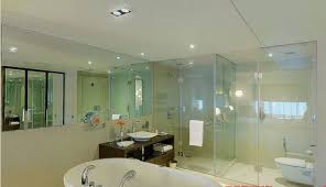The Pride Bangalore Since So Much Clear Glass Has Been Used In This Bathroom It Looks Bigger More Well Lit And Cleaner Wo Pride Hotel Bathroom Decor Hotel