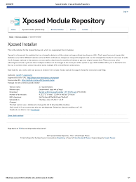 En este caso recibes información más simple, indicándote cuáles son las . Xposed Installer Xposed Module Repository Pdf Software Repository Drupal