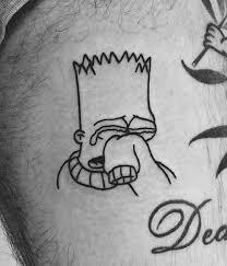 Desenho Parede Tatuagem Dos Simpsons Tatuagem Flash De Tatuagem