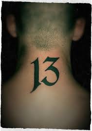 Both white and black diamonds can be used to symbolize. What Does A Tattoo Of 13 On The Nape Of The Neck Mean Quora