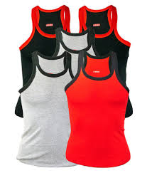 Rupa Multi Sleeveless Vests Pack Of 5
