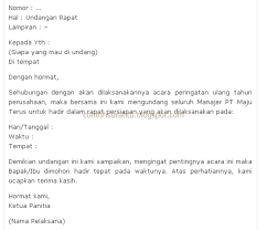 99 contoh surat resmi dalam bahasa inggris bisa download. Contoh Surat Undangan Rapat Eksternal Contoh Surat