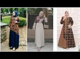 Koleksi model baju batik kombinasi polos modern memang sangat cocok sekali untuk kaum wanita dan pria masa kini yang ingin tampil modis dan trendy dengan kombinasi gaya modern batik untuk remaja baik dari segi desain model batik, corak dan motif yang unik, dan baik itu batik lengan pendek atau panjang semua model baju batik kombinasi kain polos pria wanita bisa sahabat yang ada di rumah cek. Video Gamis Batik Sarimbit
