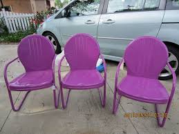 Vintage Metal Patio Chairs Powdercoated In A Fun Color Metal Patio Chairs Summer Chairs Metal Chairs