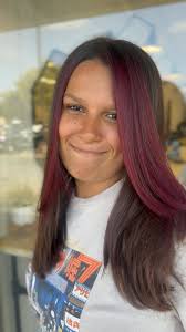 Sometimes we gotta show our “true colors!” ❤️💜, #redviolethair  #centralcoasthairstylist