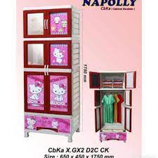 Harga napolly lemari plastik cermin crs 52c 4 mu1d lemari pakaian. Jual Lemari Plastik Pakaian Napolly Karakter Gantung Ready Stok Shopee Indonesia