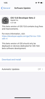Apple S Ios 13 6 Developer Beta 2 For Iphone Includes Option To Automatically Download New Updates Ios Iphone Gadget Hacks