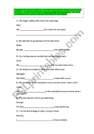 Complex sentences a complex sentence contains at least one independent clause and at least one dependent clause. Complete The Second Sentence Esl Worksheet By Vicky024