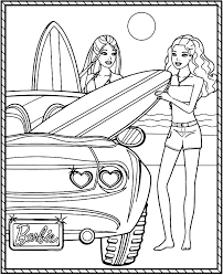 Colors have such an importance in our lives, colors can soothe and refresh our minds but also the colors will bring a lot of benefits for your kids too. Barbie On Summer Coloring Page Free Printable Coloring Pages For Kids