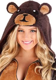 Amazon.com: Adult Brown Bear Costume for Women, Fuzzy Brown Bear Union  Suit, Nature Animal One-piece X-Small : Clothing, Shoes & Jewelry