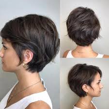 Dégradé court, avec cheveux longs, frisés. 70 Coiffures En Degrade Courtes Mignonnes Et Faciles A Coiffer