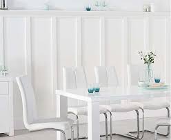 Atlanta 180cm White High Gloss Dining Table With Tarin Chairs Faux Leather Dining Chairs Oak Furniture Superstore Furniture Clearance
