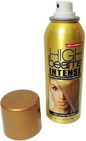 Jerome russell b blonde spray temporary highlights hairspray, hair color dye aerosol spray (stylist kit) haircolor hairspray (platinum blonde). High Beams Intense Temporary Spray On Hair Color Honey Blonde 2 7 Oz By Continental Consumer Products Amazon De Beauty