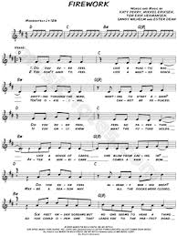 Image Of Katy Perry Firework Sheet Music Download Sheet Music Clarinet Music Violin Music