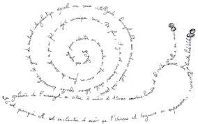 Escargot Calligramme Calligramme Caligraphie