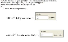 It is slightly soluble in water. Solved What Is The Mass In Grams Of 9 53 X 1024 Molecu Chegg Com