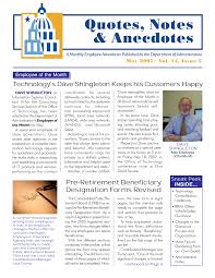 Quotes, Notes & Anecdotes