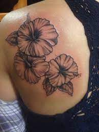 Hibiscus Flowers Black And Grey Tattoo Grey Tattoo Black And Grey Tattoos White Tattoo