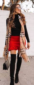 10 Preppy Winter Outfits To Wear Right Now Red Skirt Outfits Preppy Winter Outfits Winter Outfits Dressy