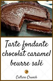 Tarte Fondante Chocolat Caramel Beurre Sale La Recette Facile Tarte Chocolat Caramel Tarte Caramel Tarte Au Chocolat