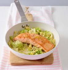 Lachsfilet Auf Rahmspitzkohl Lachs Braten Rezept Lachs Mit Gemuse Lachs Rezept