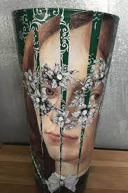 Decoupage On Glass Decoupage Glass Decoupage Art Glass Art Projects