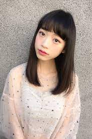 黒髪ミディアムで大人可愛く 芸能人にも人気 hair ミディアム 黒髪 大人かわいい ヘアアレンジ 髪型