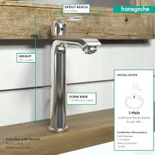 hansgrohe Metris Modern Timeless Easy Clean 1-Handle 1 10-inch Tall  Bathroom Sink Faucet in Chrome, 31183001, Medium : Amazon.sg: DIY and Tools