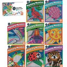 Showing 12 coloring pages related to mosaic. Mindware Color By Number Mystery Mosaics Set Of Eight Books And Free Pencils Coloring Books Target