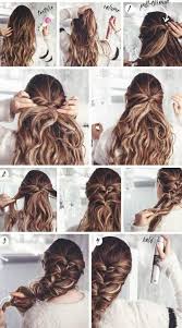 This cute double braided bun is a fun twist to ponytail hairstyles! 32 Ideas Hairstyles For School Step By Step Medium Hairstyles Long Hair Styles Medium Hair Styles Beautiful Hair