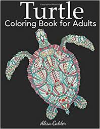 Pin by rachel burgener on coloring collections turtle coloring. Amazon Com Turtle Coloring Book For Adults Animal Coloring Books 9781947243781 Calder Alisa Books