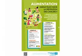 Le cancer du pancréas fait partie des cancers évoluant à bas bruits. Reseau Nacre Reseau National Alimentation Cancer Recherche Affiche Fondation Arc Alimentation 2020