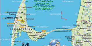 All maps are copyrighted and may only be copied with our permission in written form. Map Of Sylt Enviroment Island In Germany Schleswig Holstein Welt Atlas De