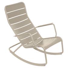 Recycled plastic greystone outdoor adirondack rocker (2) yacht club classic white plastic outdoor patio rocker. Rocking Chair Hanging Armchairs Outdoor Furniture Fermob