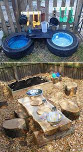 A diy fence table is great for bbqs or just another surface to set. 20 Fabulous Diy Backyard Projects To Surprise Your Kids Yard Surfer Backyard Play Backyard For Kids Backyard Playground