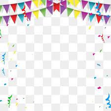 Happy Birthday Border Png Transparent Background Transparent Clipart Confetti Vector Png And Vector With Transparent Background For Free Download First Birthday Party Themes Happy Birthday Balloon Banner Happy Birthday Font