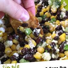 Black Bean Corn Feta Dip Apple Cider Vinegar Black Bean Corn And Feta Dip Feta Dip Feta Recipes Stuffed Peppers