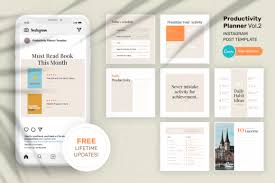 These psd mockups are shot in a variety perspectives and locations. Productivity Planner Instagram Canva Graphic By Peterdraw Creative Fabrica