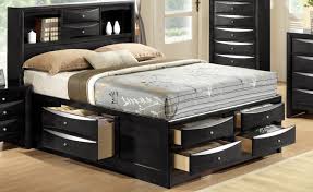 A captain's bed is even higher, between the navel and the chest. Book Shelf Captains Queen Bed W 8 Drawers Black 4285 Captains Bed Black Complete Bed Sets Price Busters Furniture