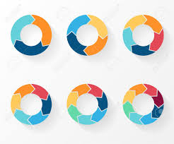 3 4 5 6 7 8 Circle Arrows For Infographic Diagram Graph