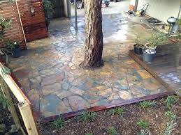 Space paving stones on grass so they're easy to traverse without mincing steps or jumping from one stone to the next. Synthetic Grass Low Maintenance Landscaping Geelong Torquay Jan Juc